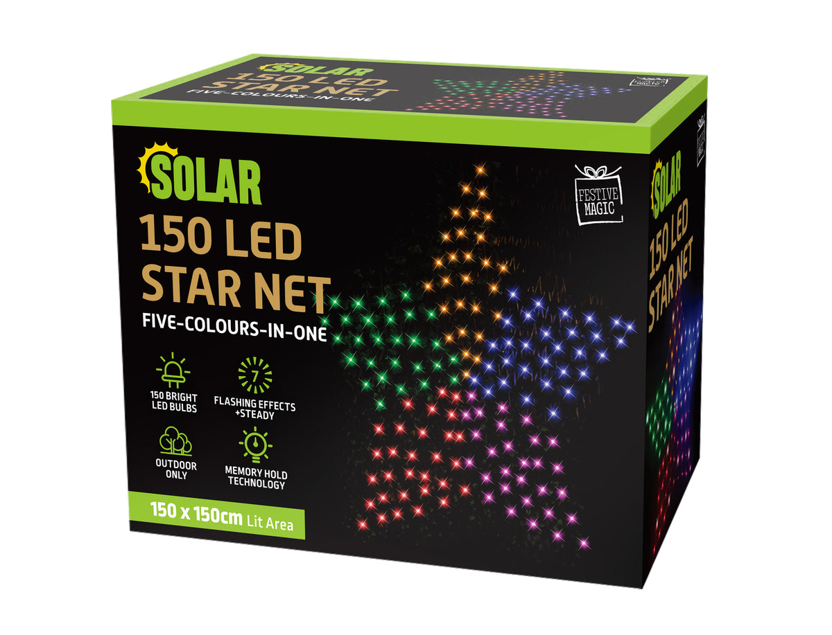Solar Star Net Mulitcolour 150cm