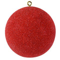 Classic Red Icy Beaded Bauble 15cm