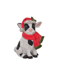 Xmas Cow Sitting 12cm