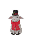 Xmas Sheep Sitting 12cm