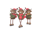 Xmas Highland Cow with Tree & Dangly Legs
