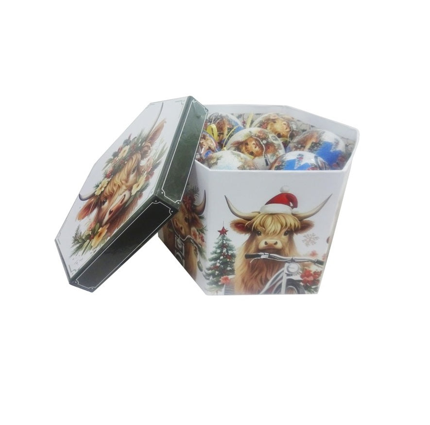 Highland Cow Bauble Box Set of 14 -Coming Sept.