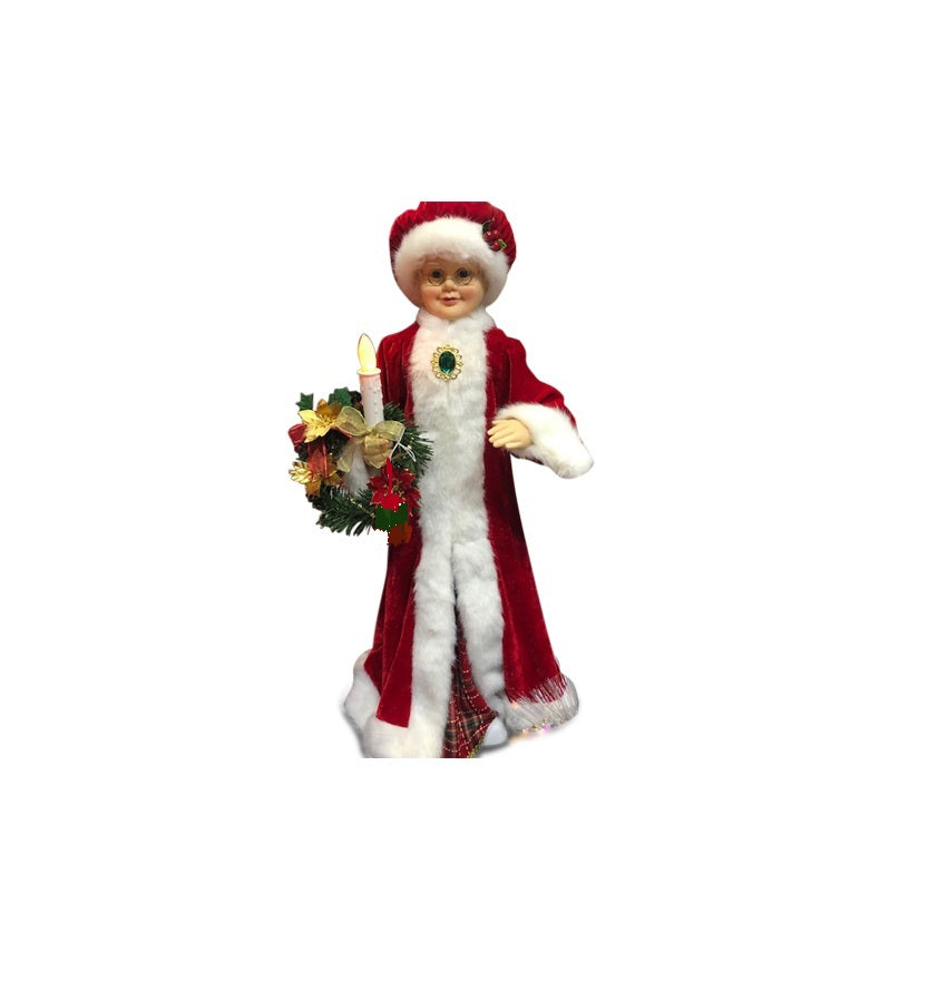 Animated Mrs Claus 70cm - Coming Sept.