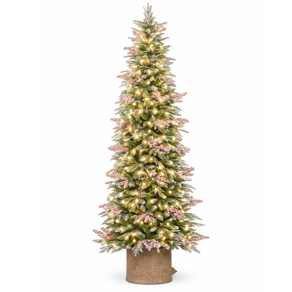 Winterberry Slimline 225cm Tree with LED Lighting