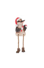 Kookaburra with Candy Cane Dangly Legs 12cm Wreath