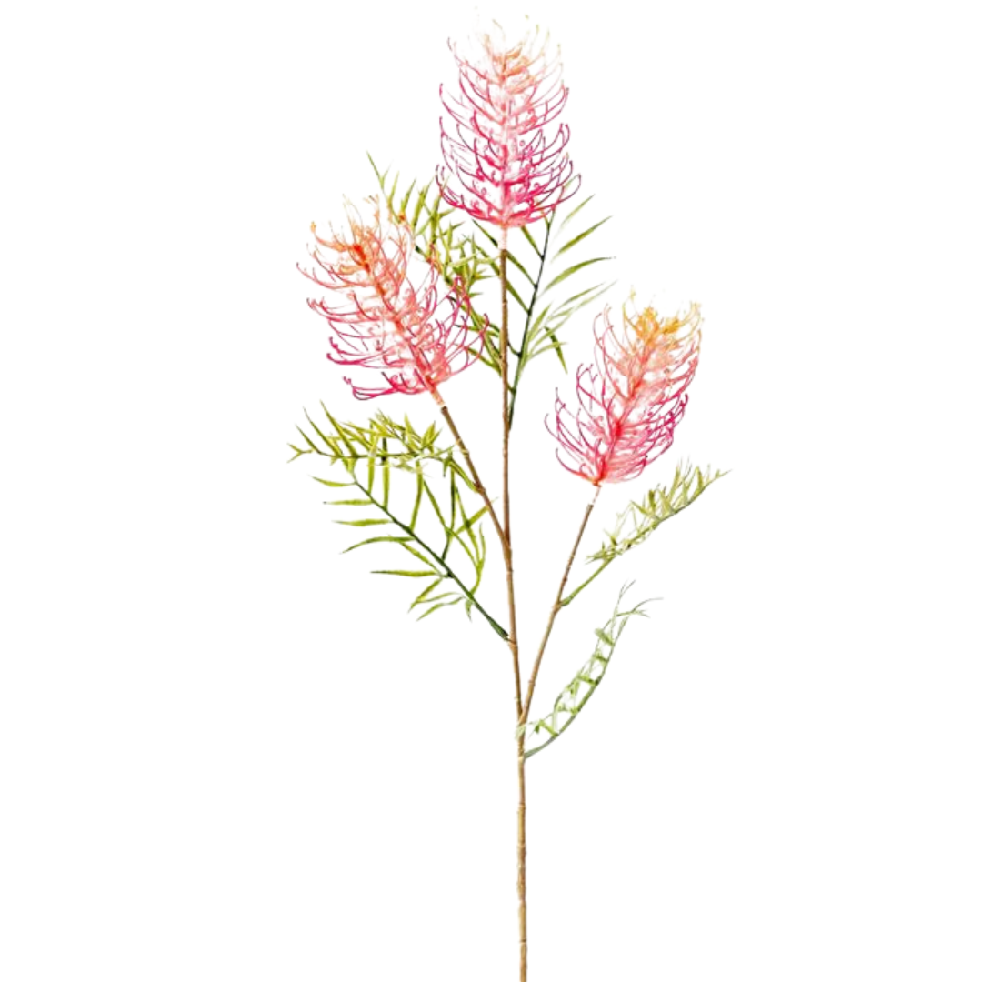 Bottle Brush Pink Stem 82.5cm