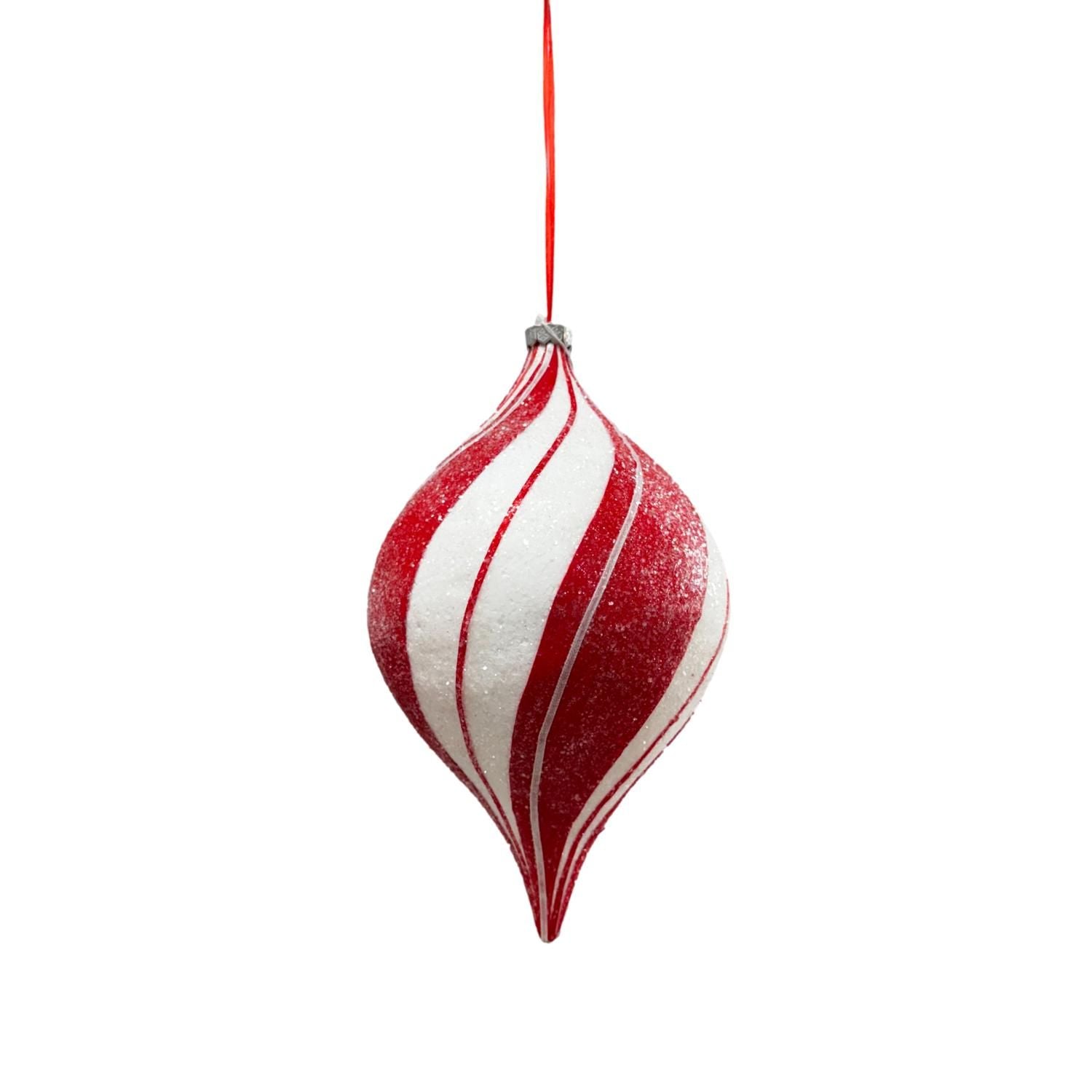31cm Peppermint Long Drop Hanging Ornament