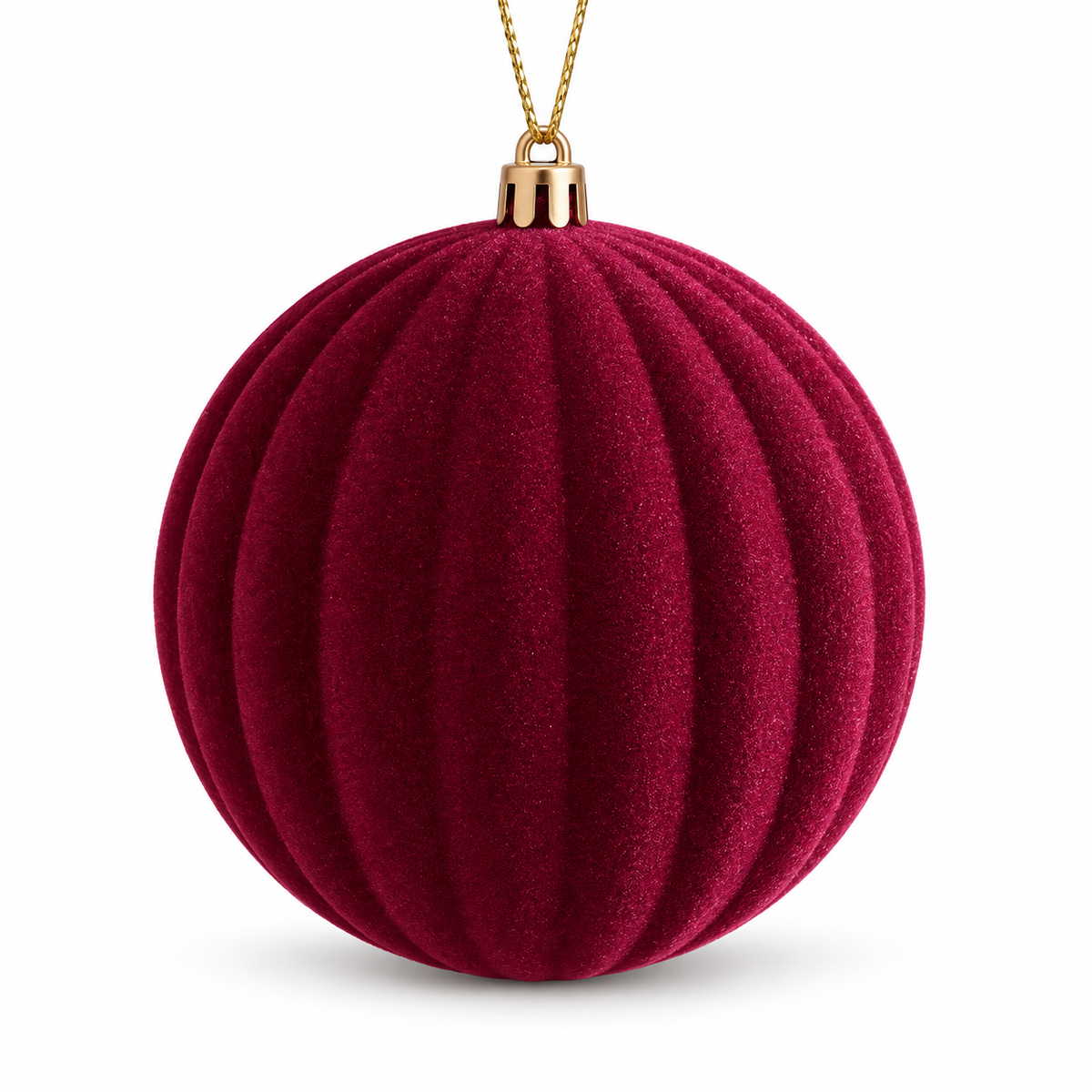 12cm Bauble 3pk - Red Wine