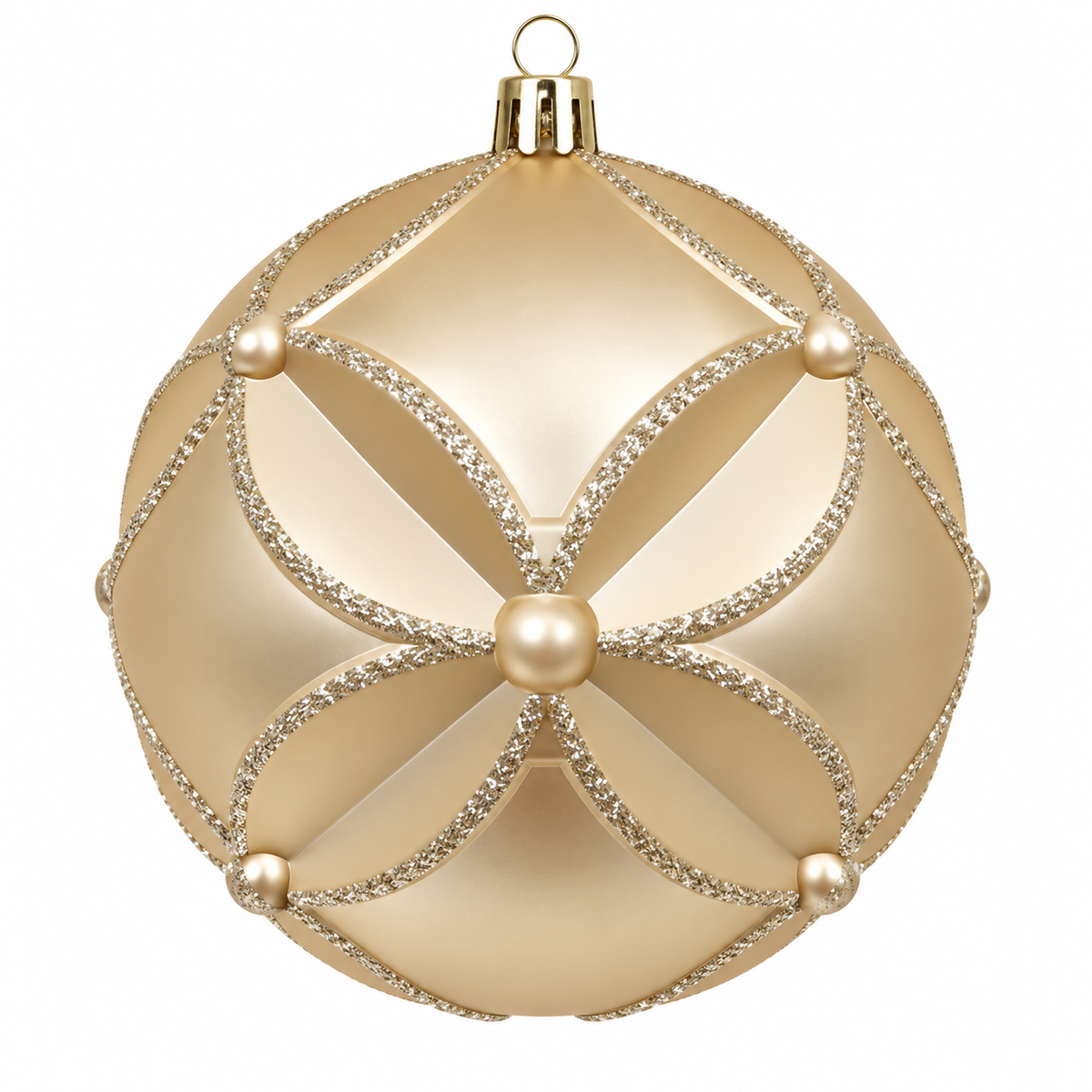 Champagne Shatterproof 12cm Bauble
