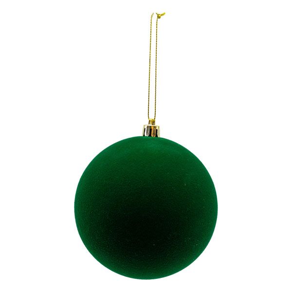 10cm Ball Velvet Green