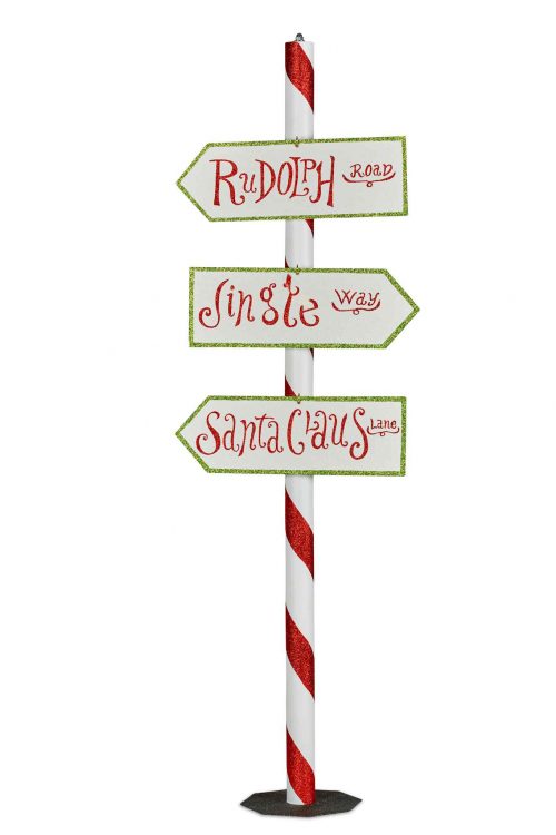 Christmas Directional Street Sign