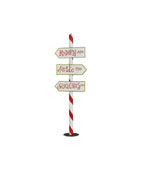 Christmas Directional Street Sign
