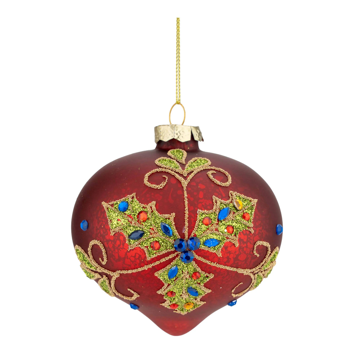 Red Green Holly Drop – 10cm