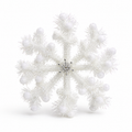 White Glitter Snowflake Decoration – 20cm