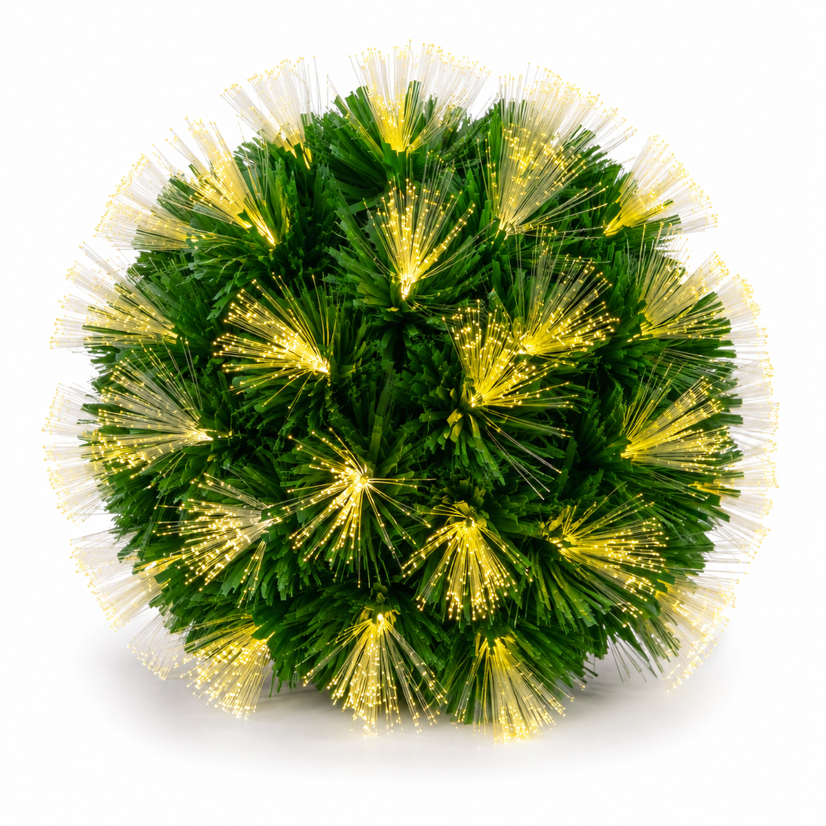 20cm Warm White Fibre Optic Christmas Ball
