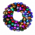 Fibre Optic Wreath Multi Colour 60cm