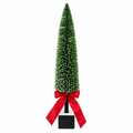 Pillar Bristle Tree with Bow 50cm