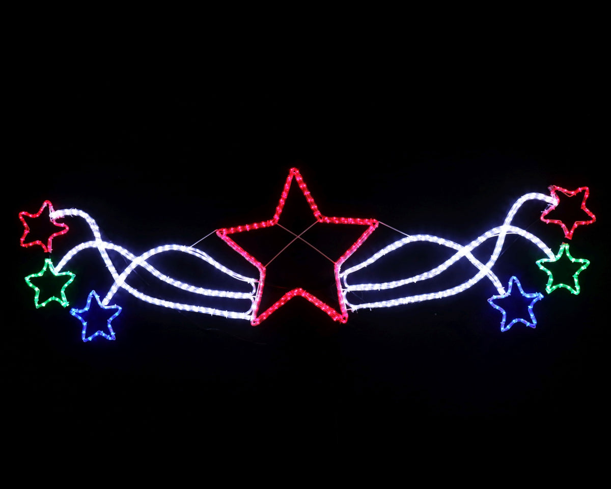 LED Rope Light Star Tail Banner