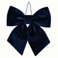 Midnight Velvet Hanging Bow – 30 × 45 cm
