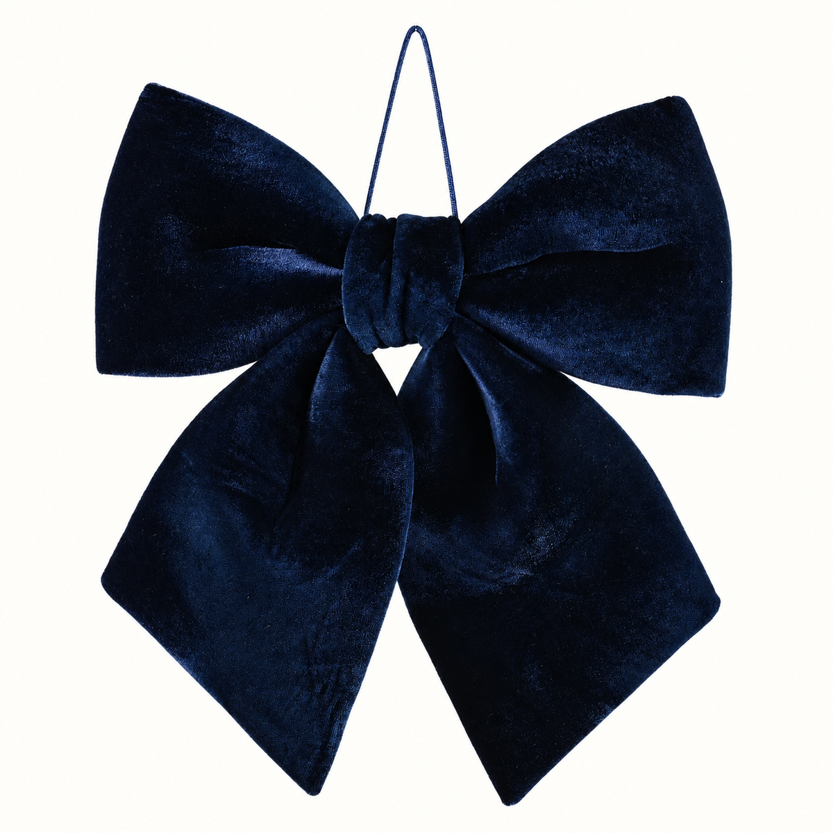 Midnight Velvet Hanging Bow – 30 × 45 cm