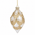 Clear Gold Swag Long Drop – 14cm