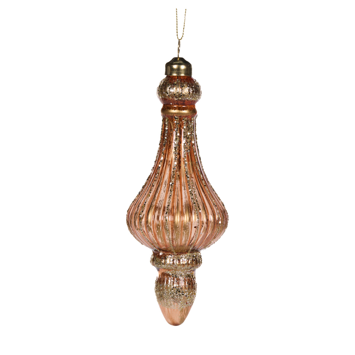 Copper Lined Drop Finial Ornament