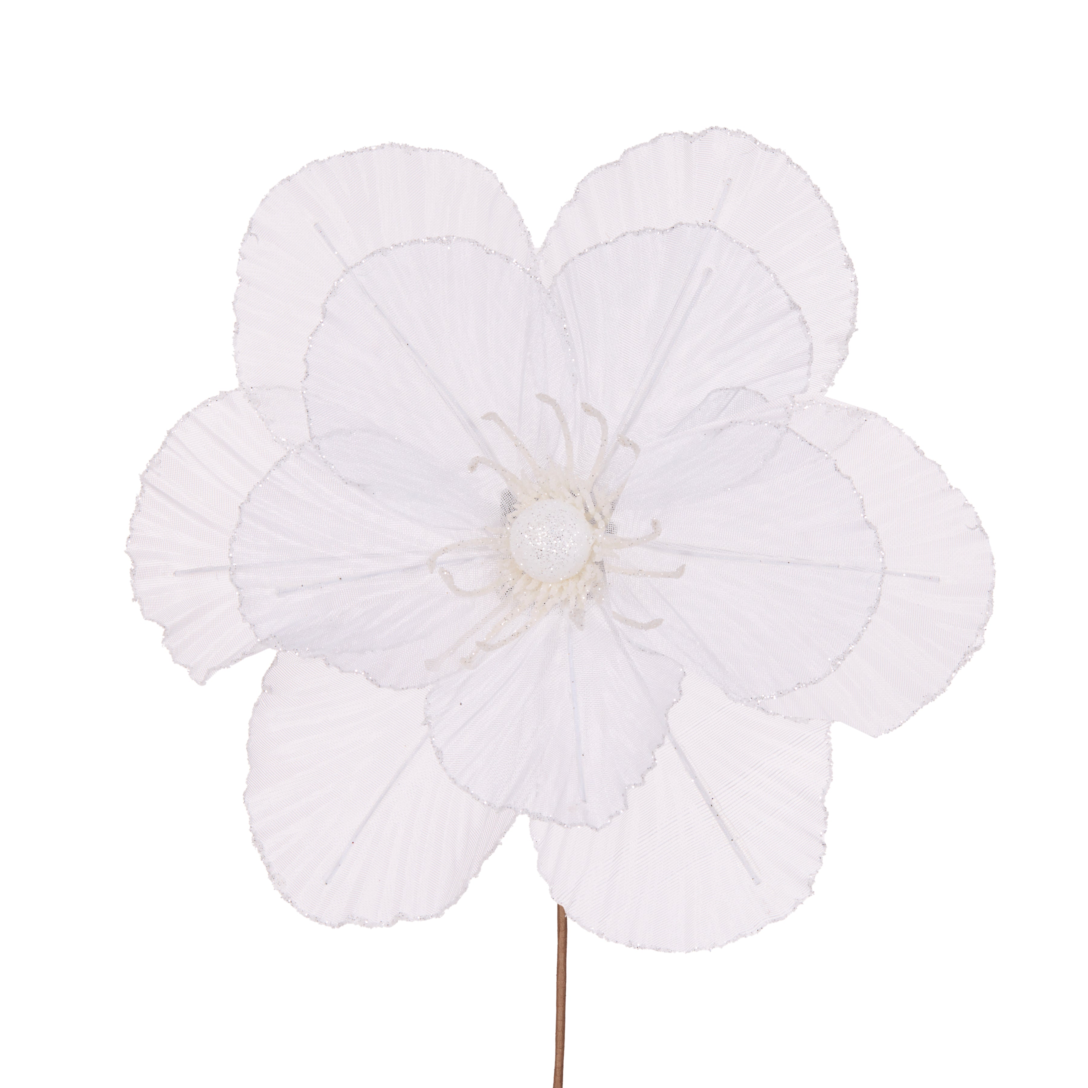 Sheer White Camellia Stem – 27cm