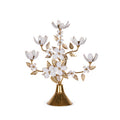 Gold Cotton Flower Candelabra