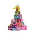 Retro Glass Present Stack Hanging 15cm