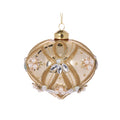 Champagne Jewel Glass Drop Bauble 10cm