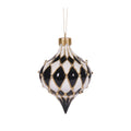 Quilted Harlequin Drop Bauble 13cm