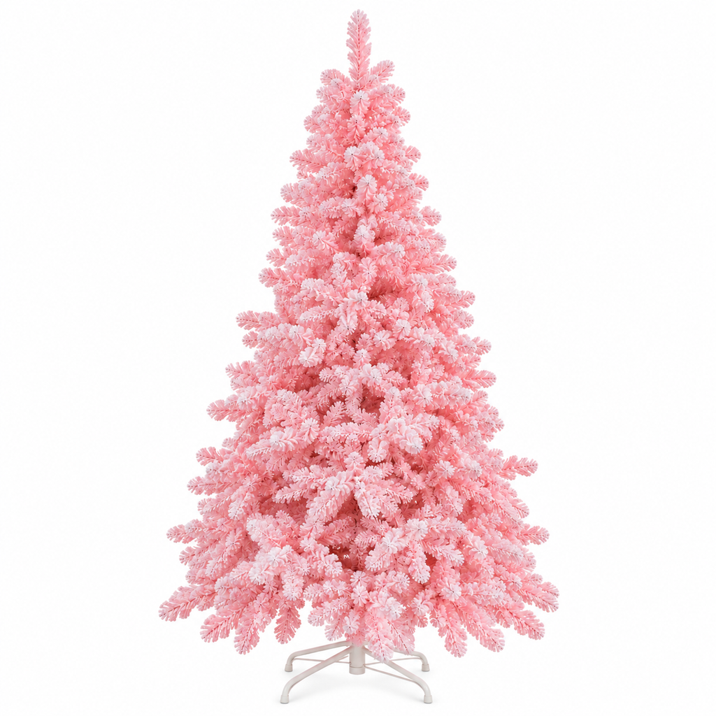 Pink Snowy Winter Fir Pre-Lit 240cm