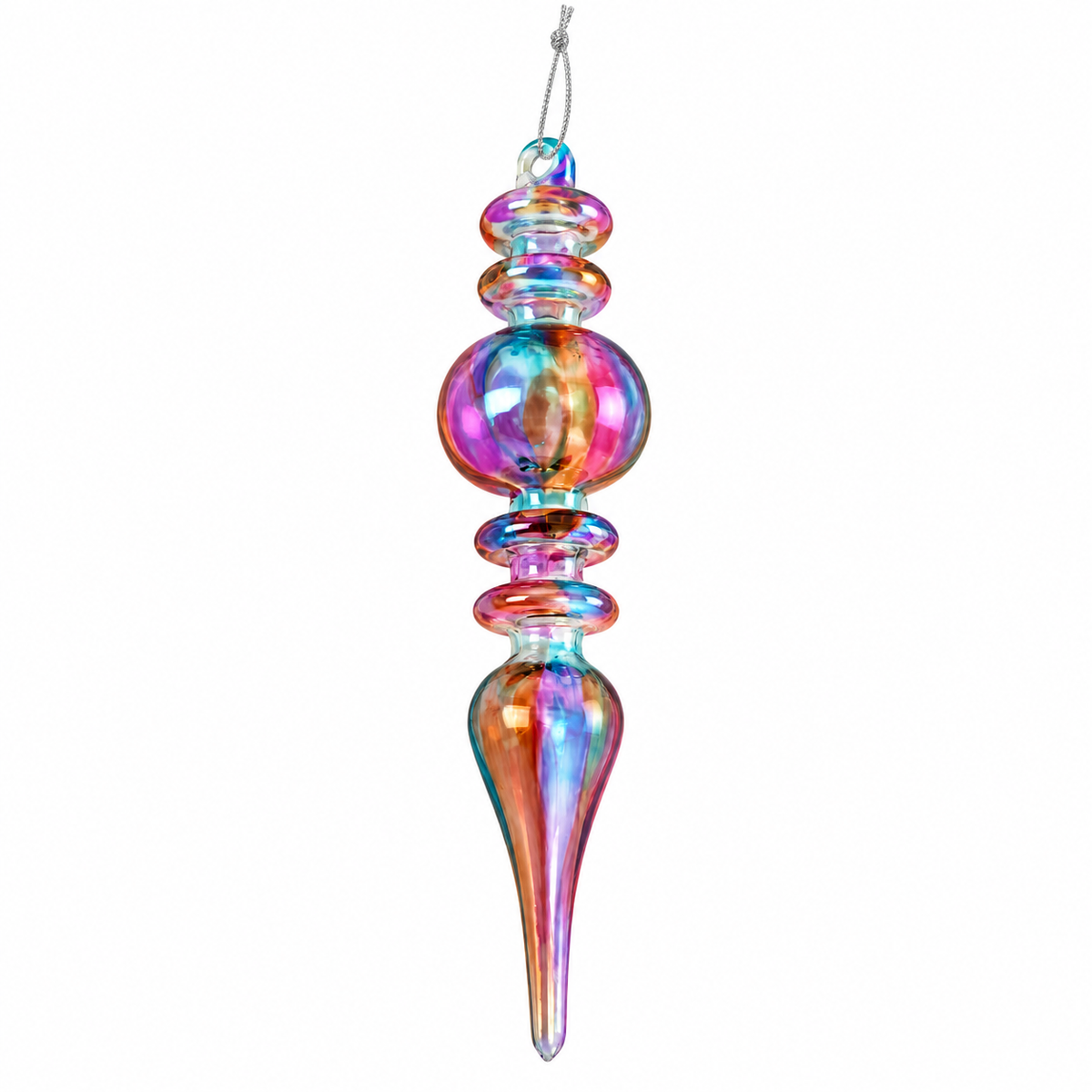 Glass Hanging Finial – 15.5cm