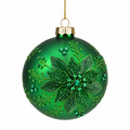 Green Beaded Ball – 10cm