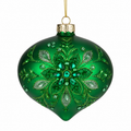 Green Beaded Drop – 10cm