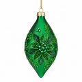 Green Beaded Long Drop – 14cm