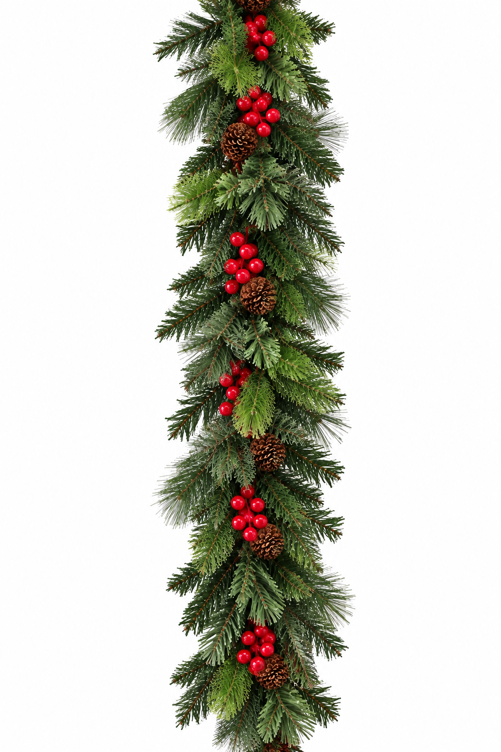 Berries & Pine Cones Traditional Garland 270cm