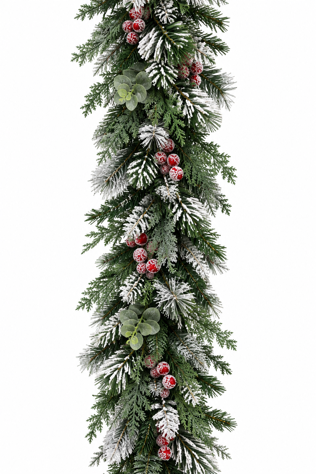 Flocked Mixed Tip with berries 270cm
