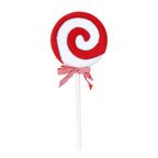 Giant Candycane Velvet Lollipop Decoration (6 Styles) 63cm