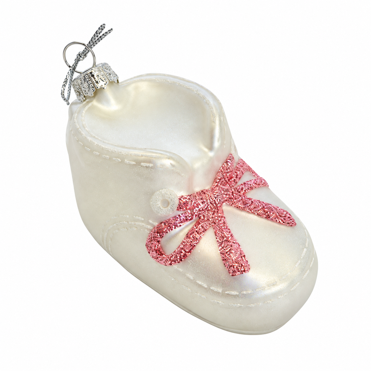 Pink Baby Bootie Bauble