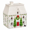 LED Christmas House with White Roof – 17cm