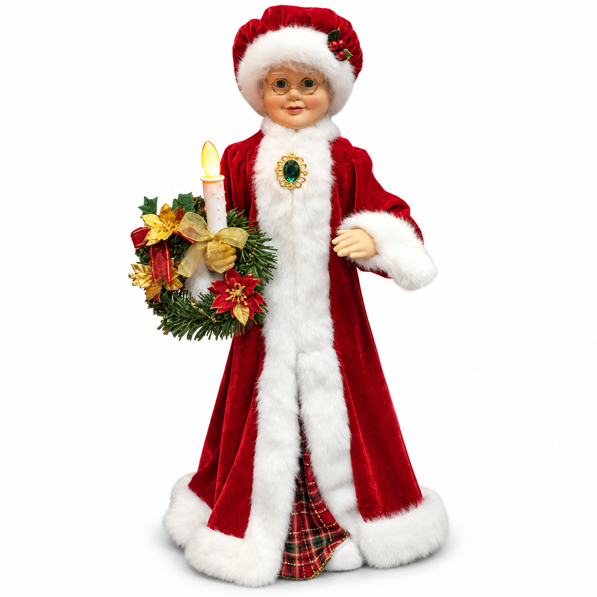 Animated Mrs Claus 70cm