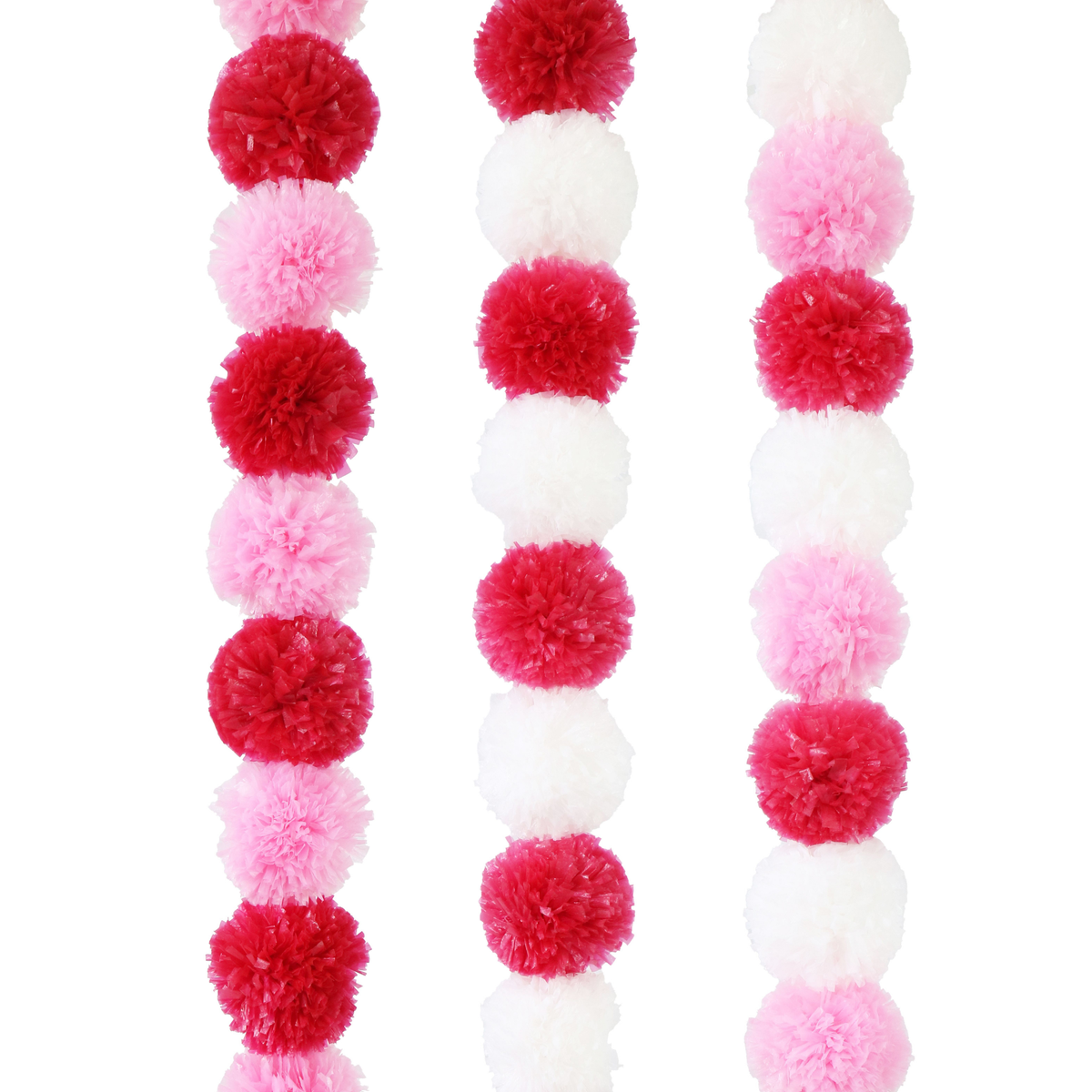 Peppermint Pom Pom Garland 150cm – Assorted