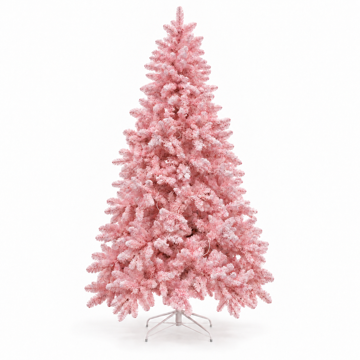 Pink Snowy Winter Fir Pre-Lit 240cm