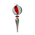 Red, White & Silver Finial 20cm