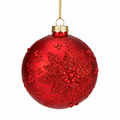 Red Beaded Ball – 10cm