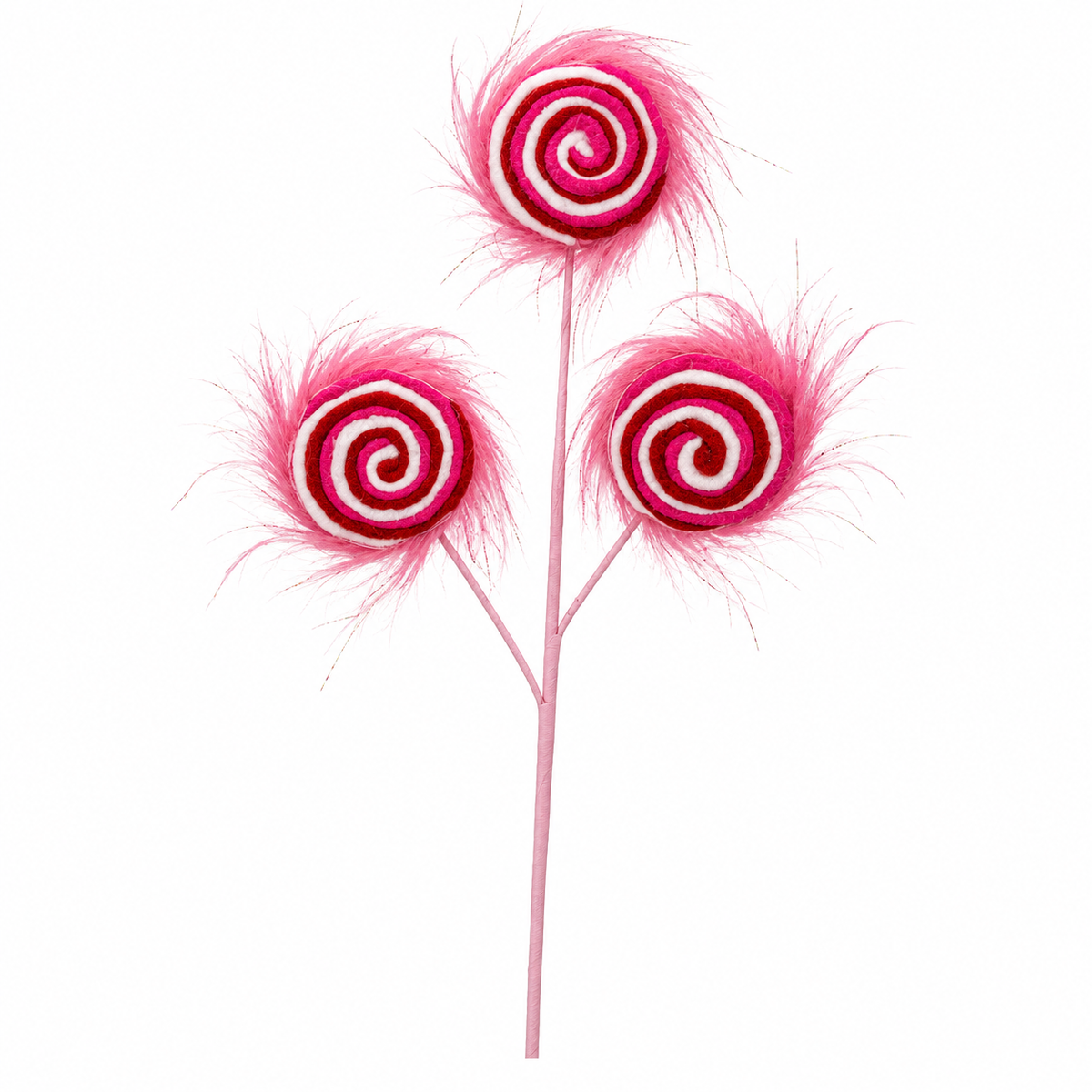 Red & Pink Fluffy Swirl Spray