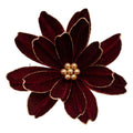 Burgundy & Gold Flower