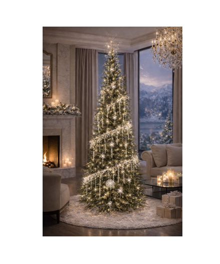 Floating Icicle Spiral Tree Light Set - Coming Soon