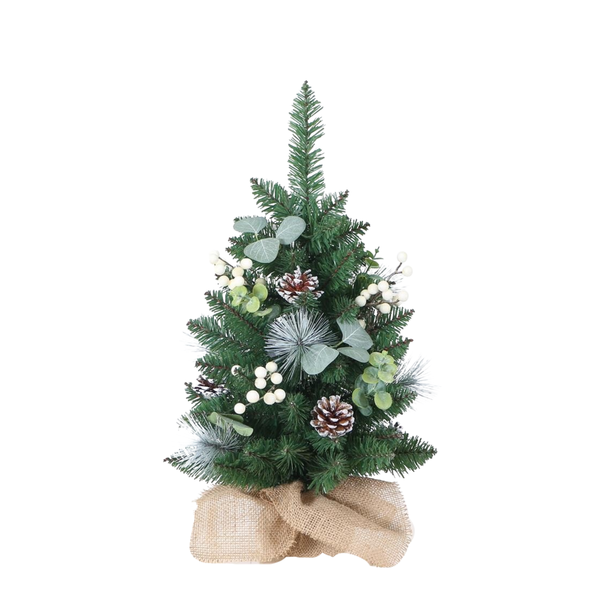 Naturally Decorated Tabletop Pine 60cm Tree